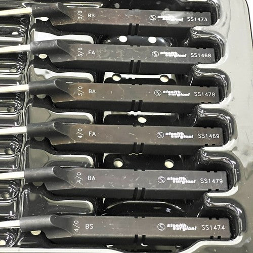 Stealth Surgical Instruments, K-Cervical Microdiscectomy Set Of 12 Curettes