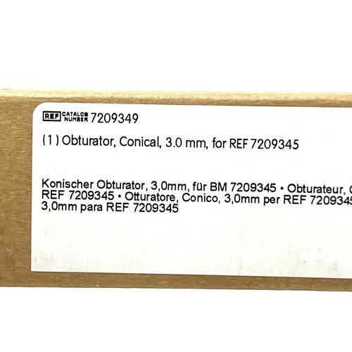 Smith & Nephew REF 7209349, Obturator, Conical, 3.0 mm, for REF 7209345