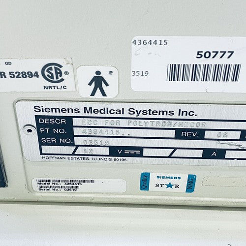 Siemens 4364415 Examination Control Console Scanner