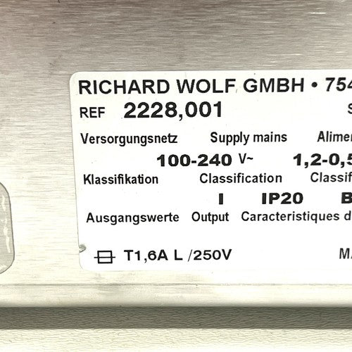 Richard Wolf REF 2228 Resection Pump FOR PARTS Model 2228,001