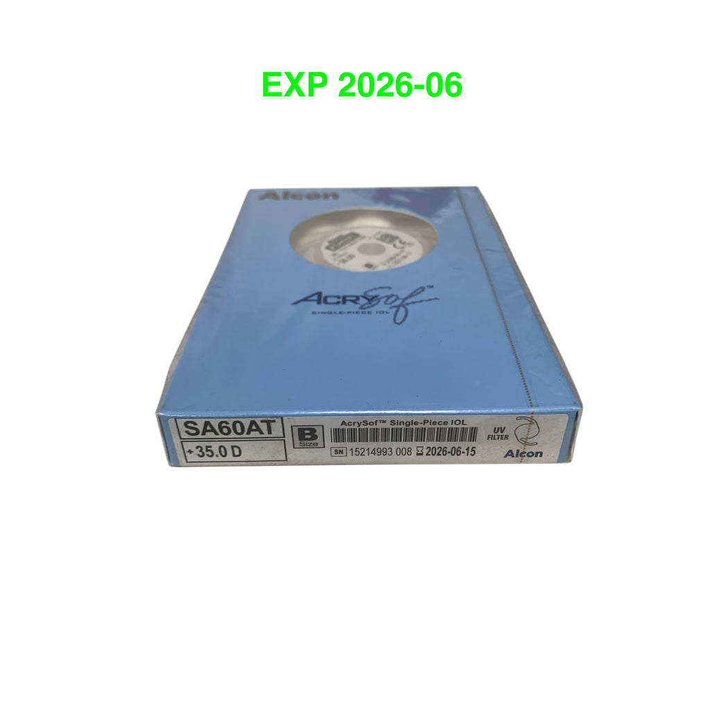 ALCON SA60AT +35.0 D, B Size ,AcrySof™ Single-Piece IOL EXP 2026-06