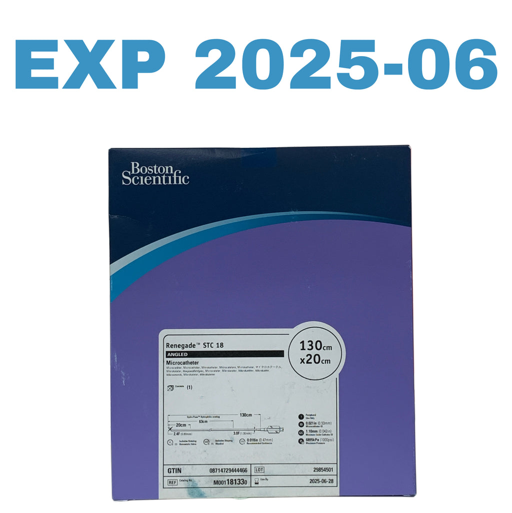 BOSTON SCIENTIFIC REF M001181330 Renegade STC 18 Angled Microcatheter 130cm x 20cm, EXP.2025/06