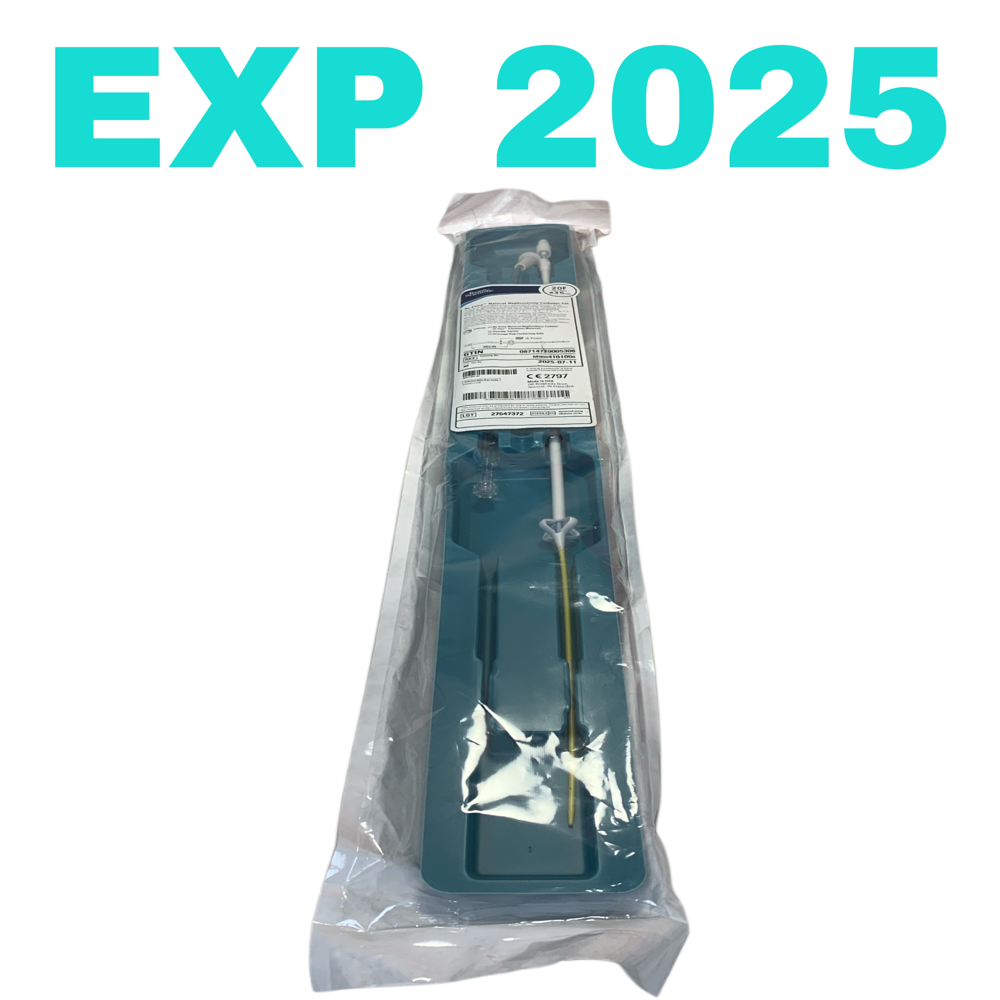 BOSTON SCIENTIFIC REF M0064101060 Re-Entry Malecot Nephrostomy Catheter Set 20F x 35cm, EXP.2025/07