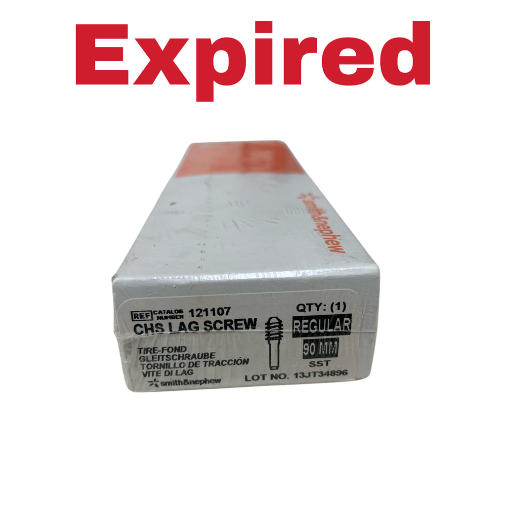 SMITH & NEPHEW 121107 CHS Lag Screw Regular 90 MM SST Exp 2023 11
