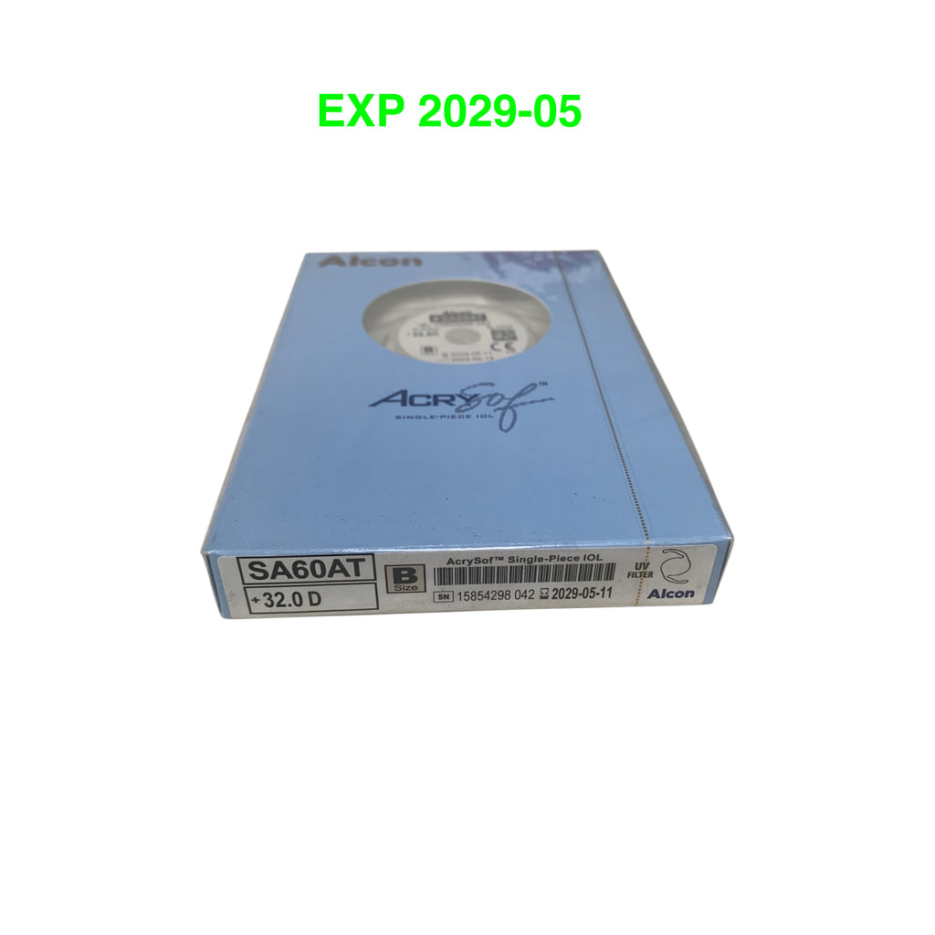 ALCON SA60AT +32.0 D, B Size ,AcrySof™ Single-Piece IOL EXP 2029-05