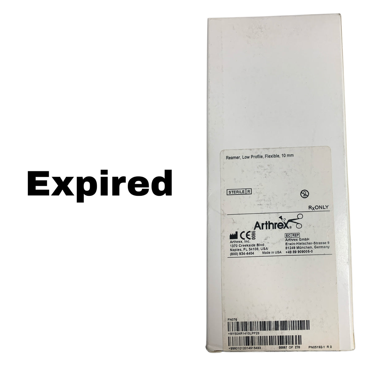 ARTHREX AR-1410LPF Reamer Low Profile Flexible 10 mm EXP 2020 01