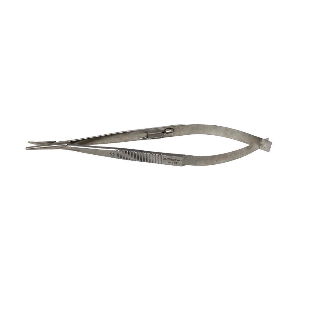 AMBLER REF 4468E Castroviejo needle holder 5 7/8'',heavy, straight, 14.0mm smooth jaws, flat handle, with lock