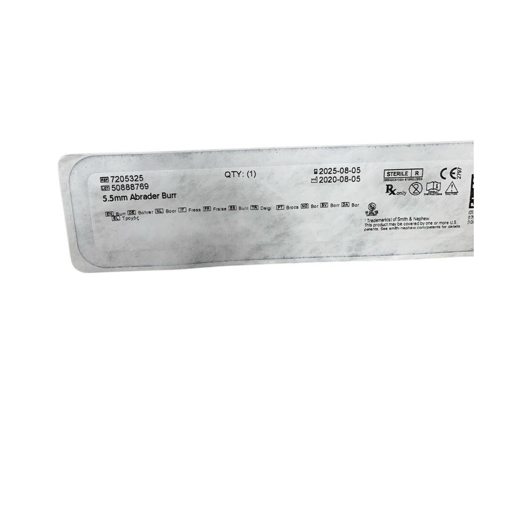 SMITH & NEPHEW 7205325 5.5mm Abrader Burr Exp 2025 08