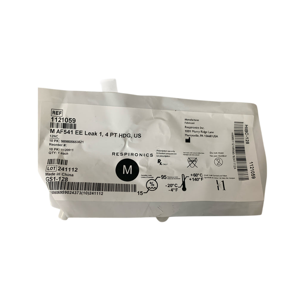 RESPIRONICS 1121059 M AF541 EE Leak 1 4 PT HDG Size Medium