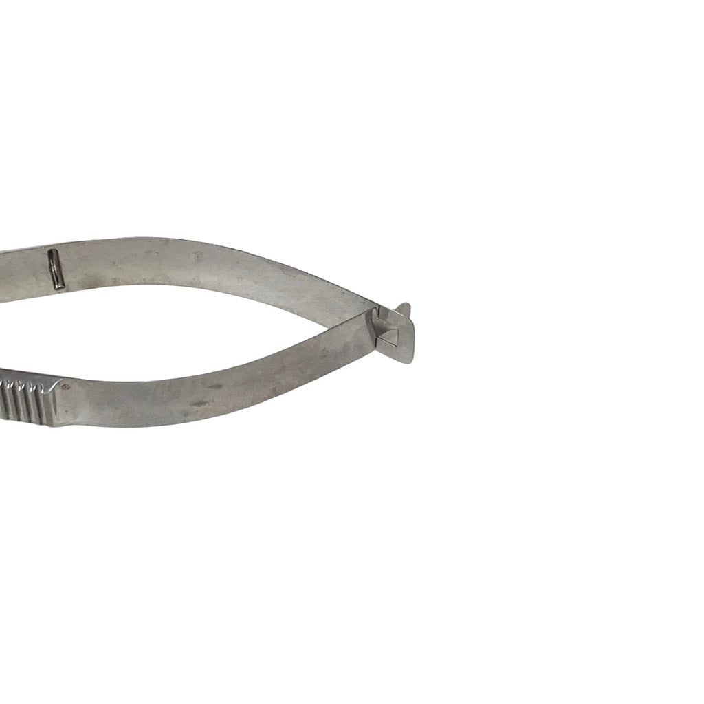 AMBLER REF 5829E Castroviejo corneal scissors 4 1/4'',mini model, curved left 11.0mm blades, blunt tips, flat handle