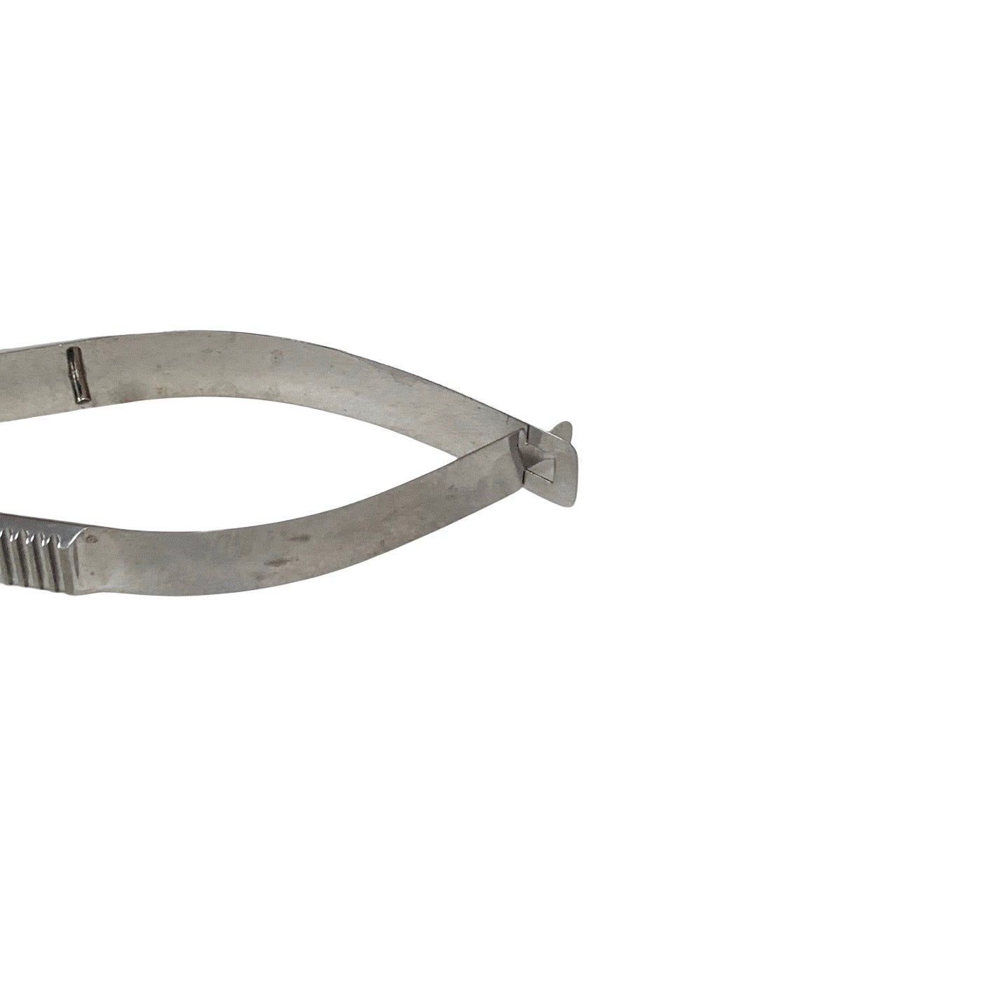 AMBLER REF 5829E Castroviejo corneal scissors 4 1/4'',mini model, curved left 11.0mm blades, blunt tips, flat handle