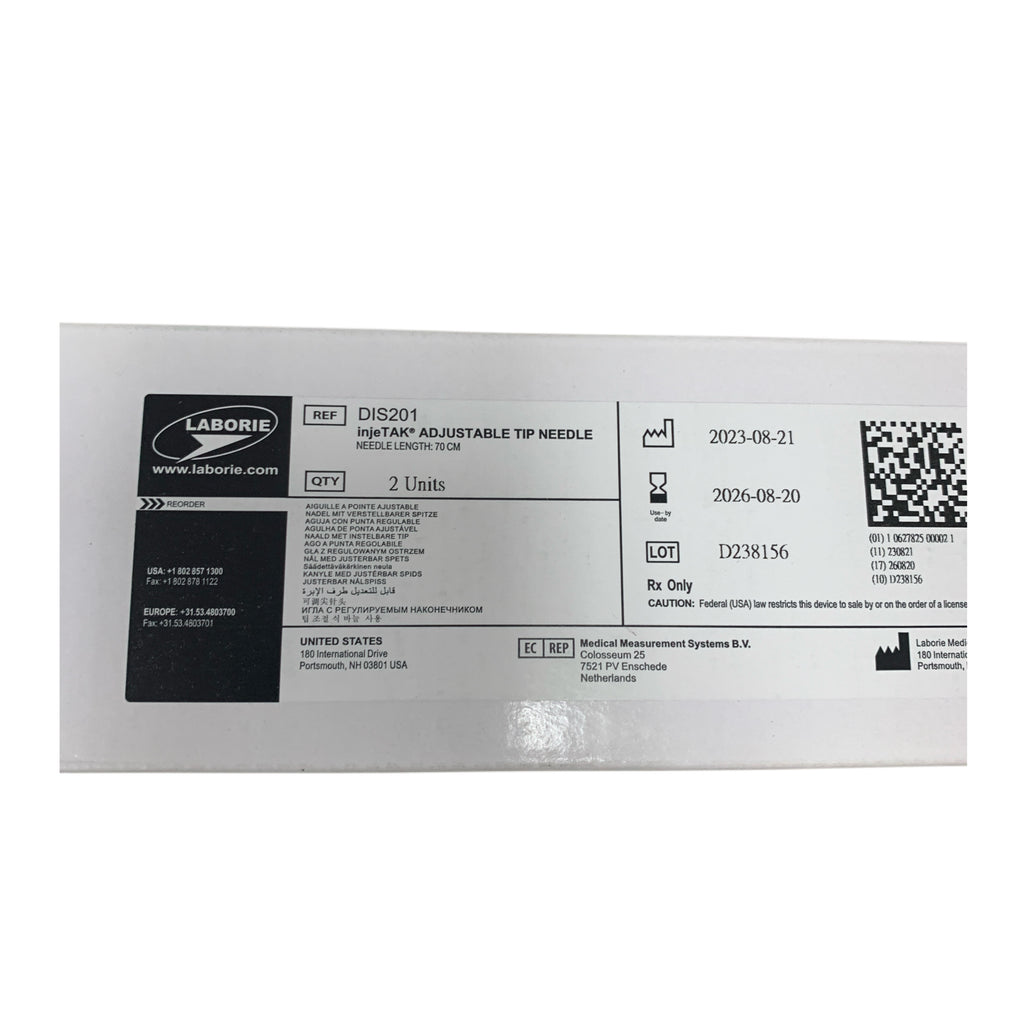 LABORIE DIS201 injeTAK Adjustable Tip Needle Length 70 cm Exp 2026 08