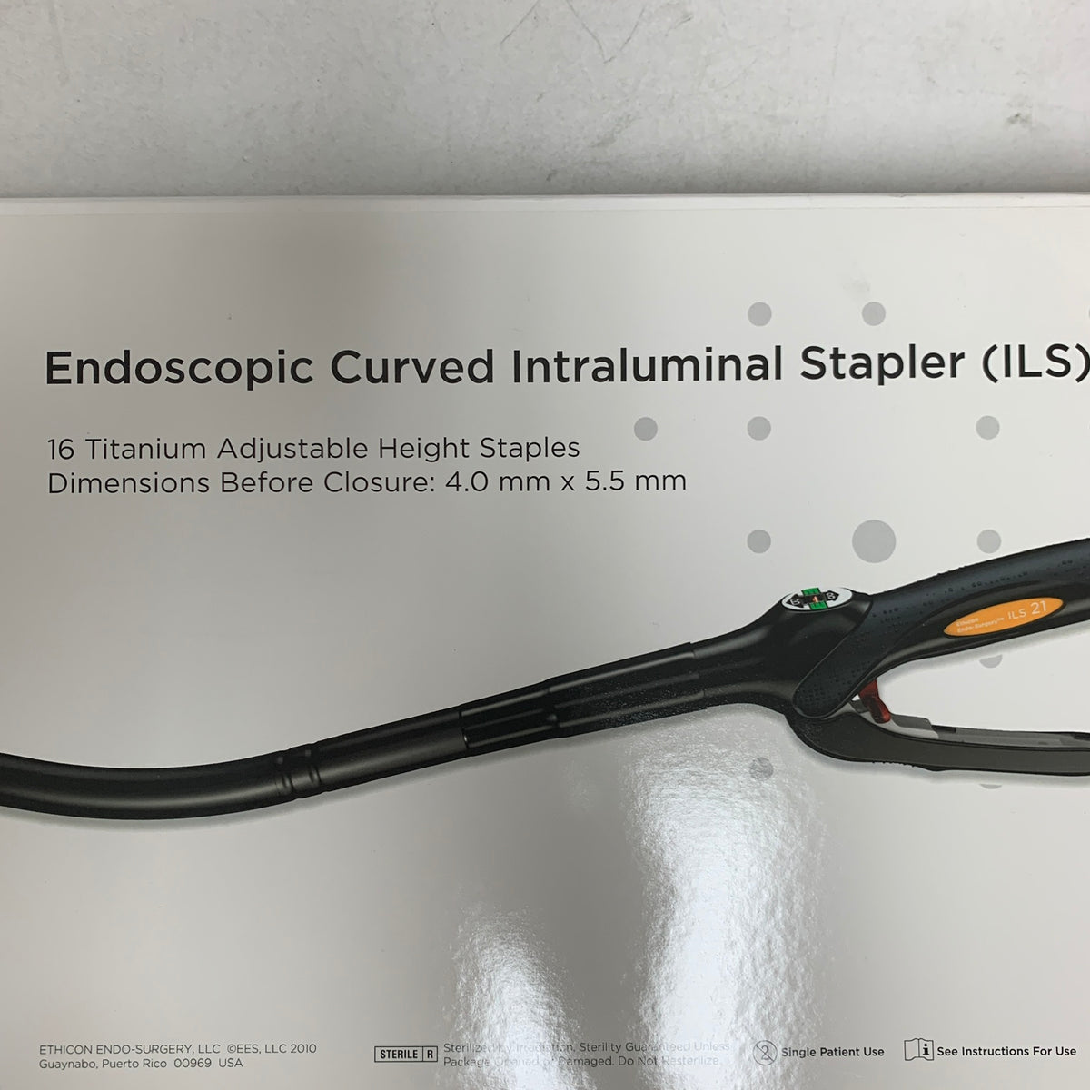 ETHICON ENDO-SURGERY ECS21A Endoscopic Curved Intraluminal Stapler ILS 21 mm EXP 2022 07