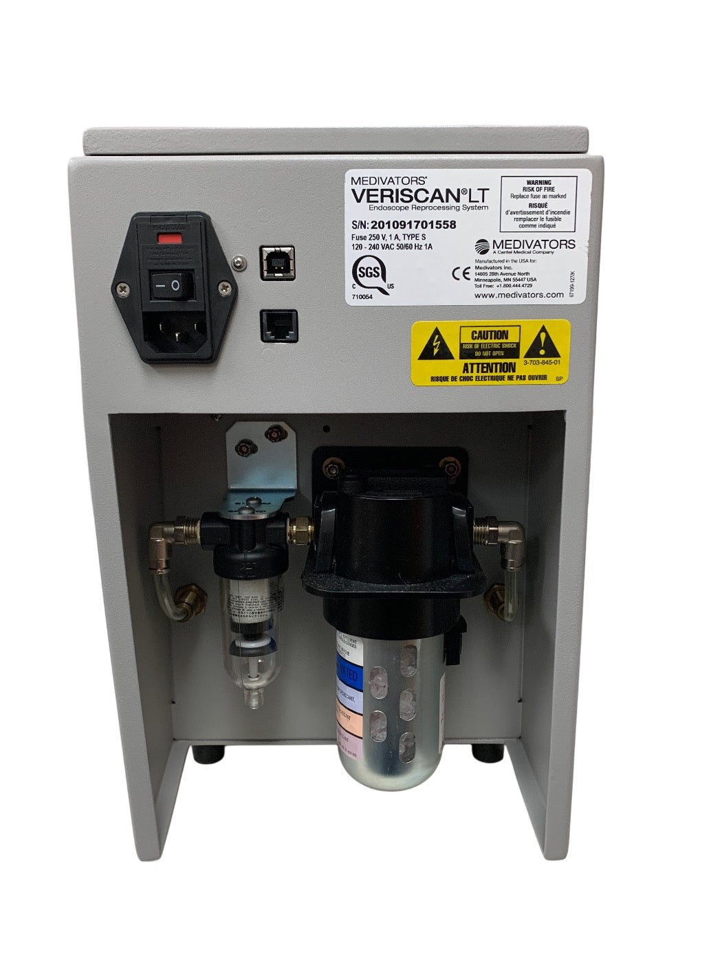 MEDIVATORS VERISCAN LT Automated Endoscope Leak Tester System