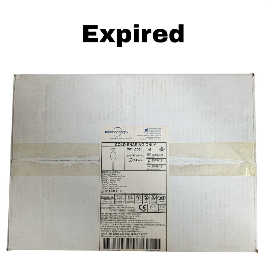STERIS 00711115 Exacto Cold Snare 9mm 230cm 2.4mm Box Of 10  EXP 2019 12