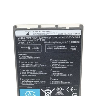 FujiFilm 125N100050 Li-Ion Battery Pack W/ 125N100052 Charger & AC Adapter