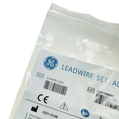 Ge 2104751-001  Leadwire Set, 4 Add-On, Banana, Aha