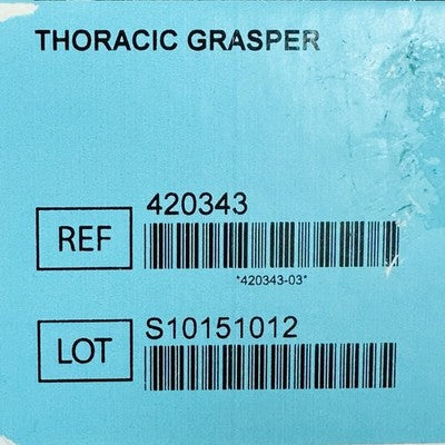 Intuitive Surgical 420343 Da Vinci THORACIC GRASPER 5mm Instrument (New)