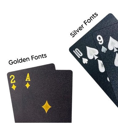 Diamond Waterproof Black Playing Cards, Deck Of Cards, HD, Poker Card,Black card