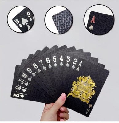 Diamond Waterproof Black Playing Cards, Deck Of Cards, HD, Poker Card,Black card