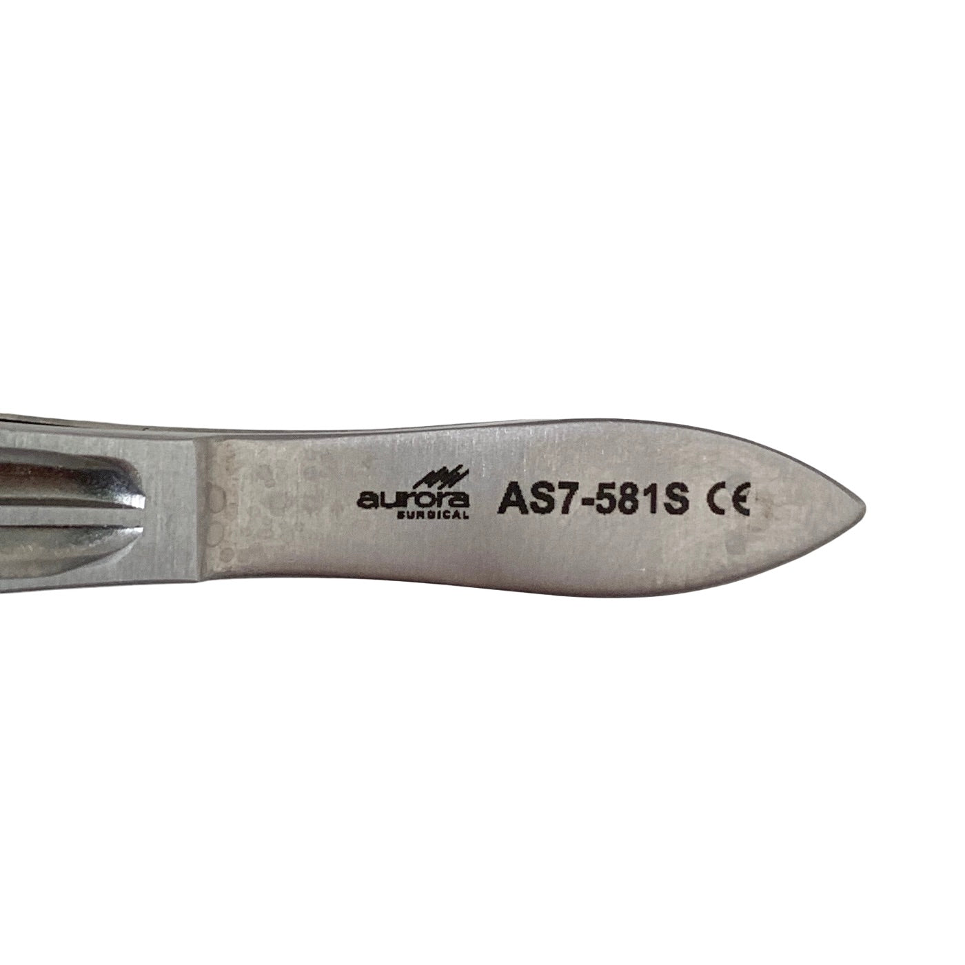 AURORA REF AS7-581S Scleral Plug Forceps, Stainless