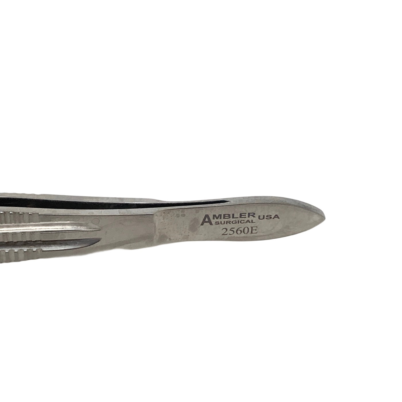 AMBLER Ref 2560E Harms tying forceps 4 1/4'',straight shafts, smooth jaws, 6.5mm tying platforms, wide flat handle