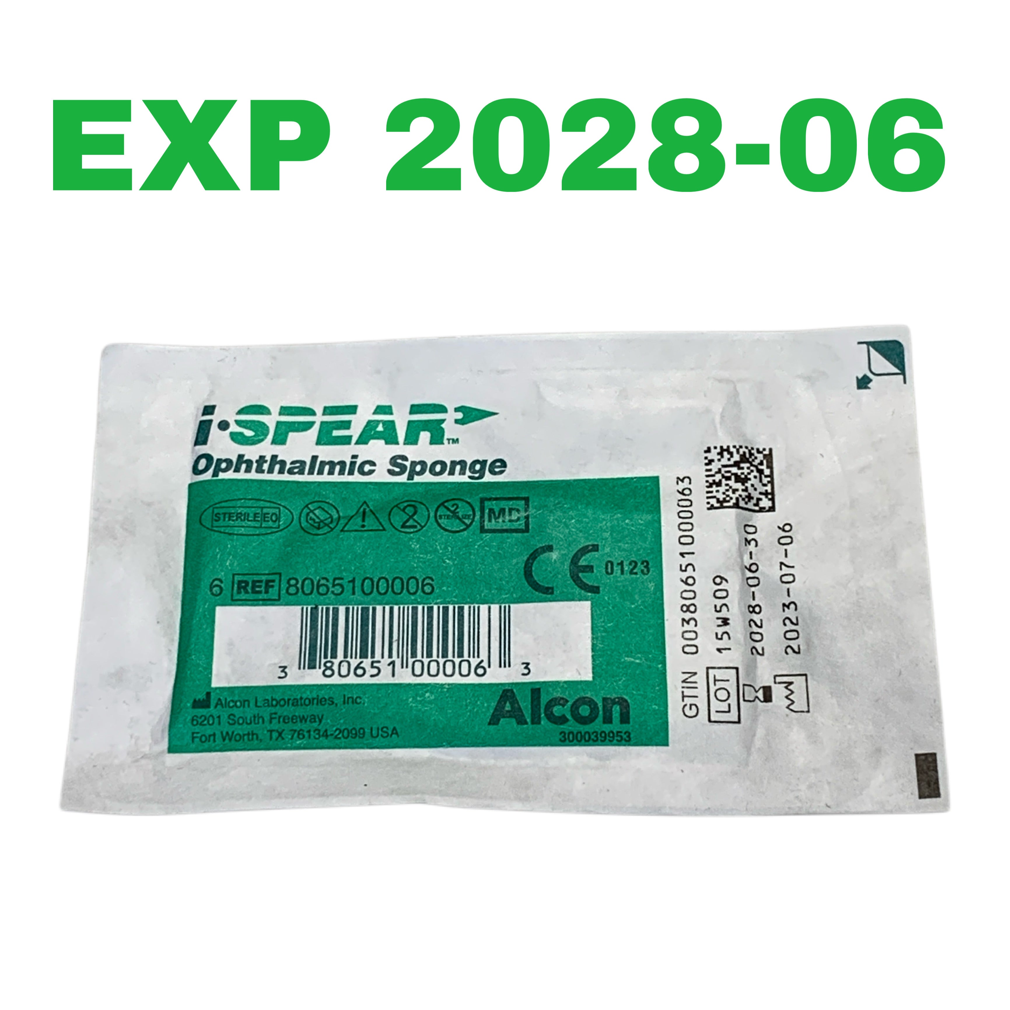 ALCON REF 8065100006 i-SPEAR Ophthalmic Sponge, EXP.2028/06