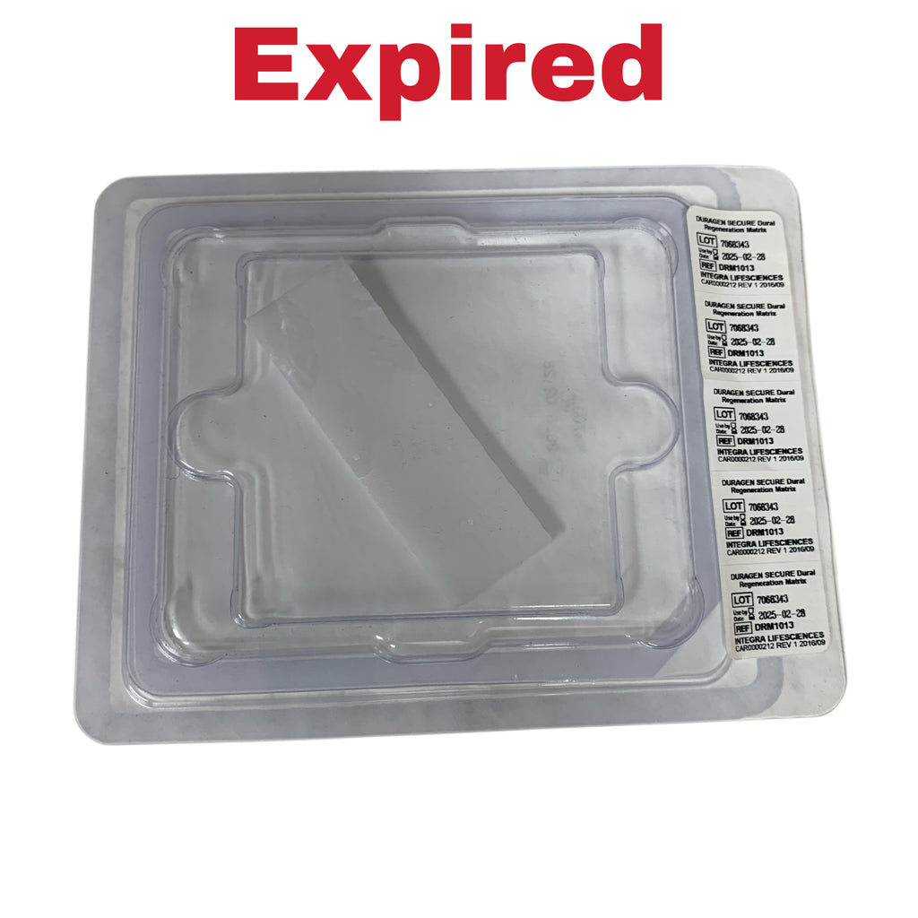 INTEGRA REF DRM1013 DuraGen Secure Dural Regeneration Matrix 1 in x 3 in 2.5 cm x 7.5 cm Exp 2025 02