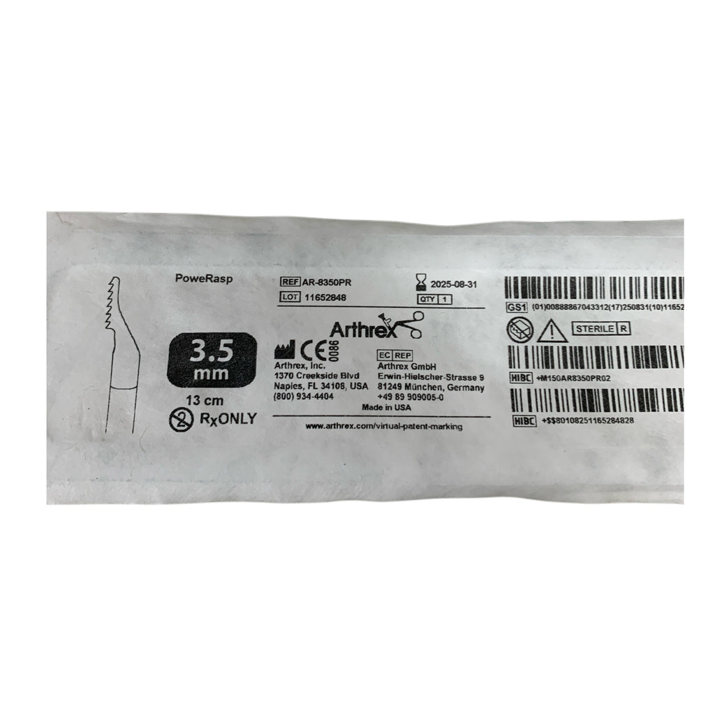 ARTHREX AR-8350PR PowerRasp 3.5 mm 13 cm Exp 2025 08