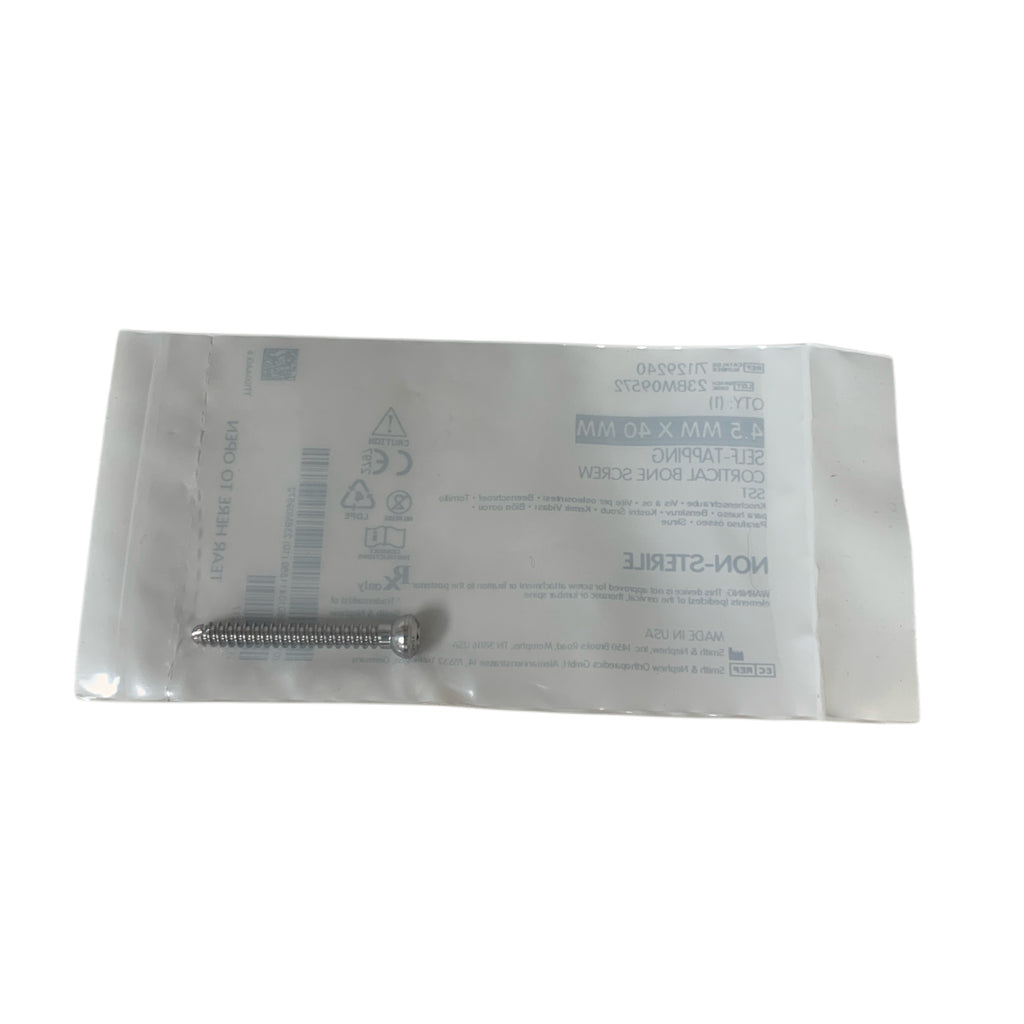 SMITH & NEPHEW 71129240 Self-Tapping Cortical Bone Screw SST 4.5 mm X 40 mm Non-Sterile
