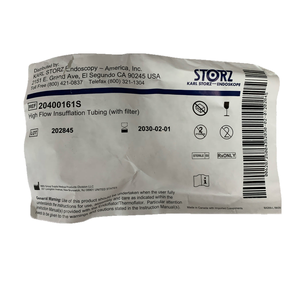 KARL STORZ 20400161S High Flow Insufflation Tubing with filter Exp 2030 02