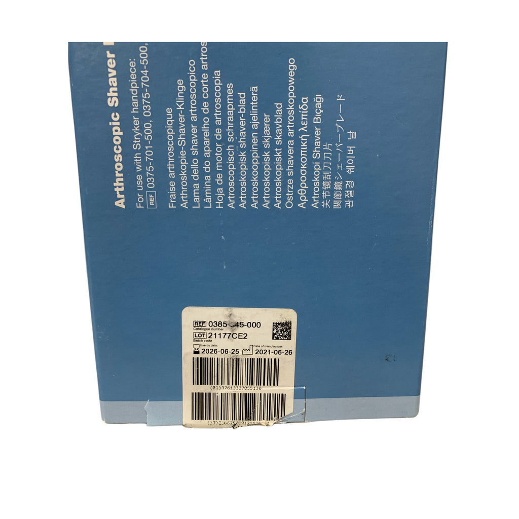 STRYKER 0385-545-000 Formula XL Tomcat Hip Cutter Arthroscopic Shaver Blade 4.0 mm x 180 mm Box Of 5 Exp 2026 06