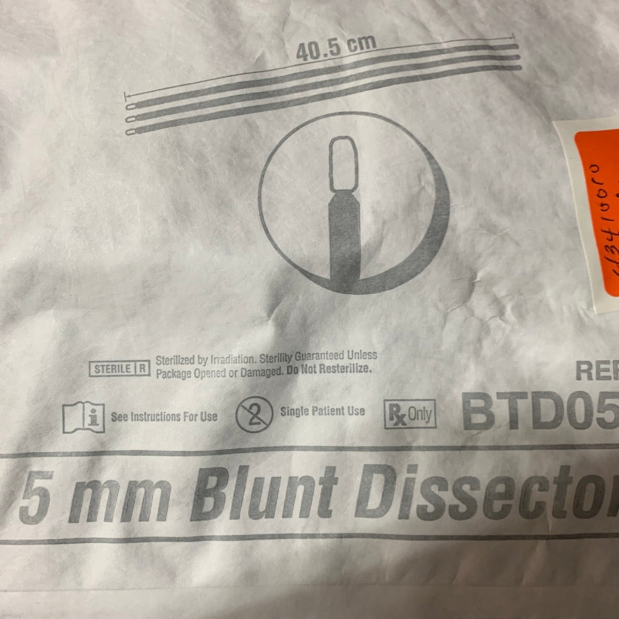 ETHICON ENDO-SURGERY BTD05 Endopath 5 mm Endoscopic Blunt Tip Dissectors 3 PCS 40.5 cm EXP 2024 02