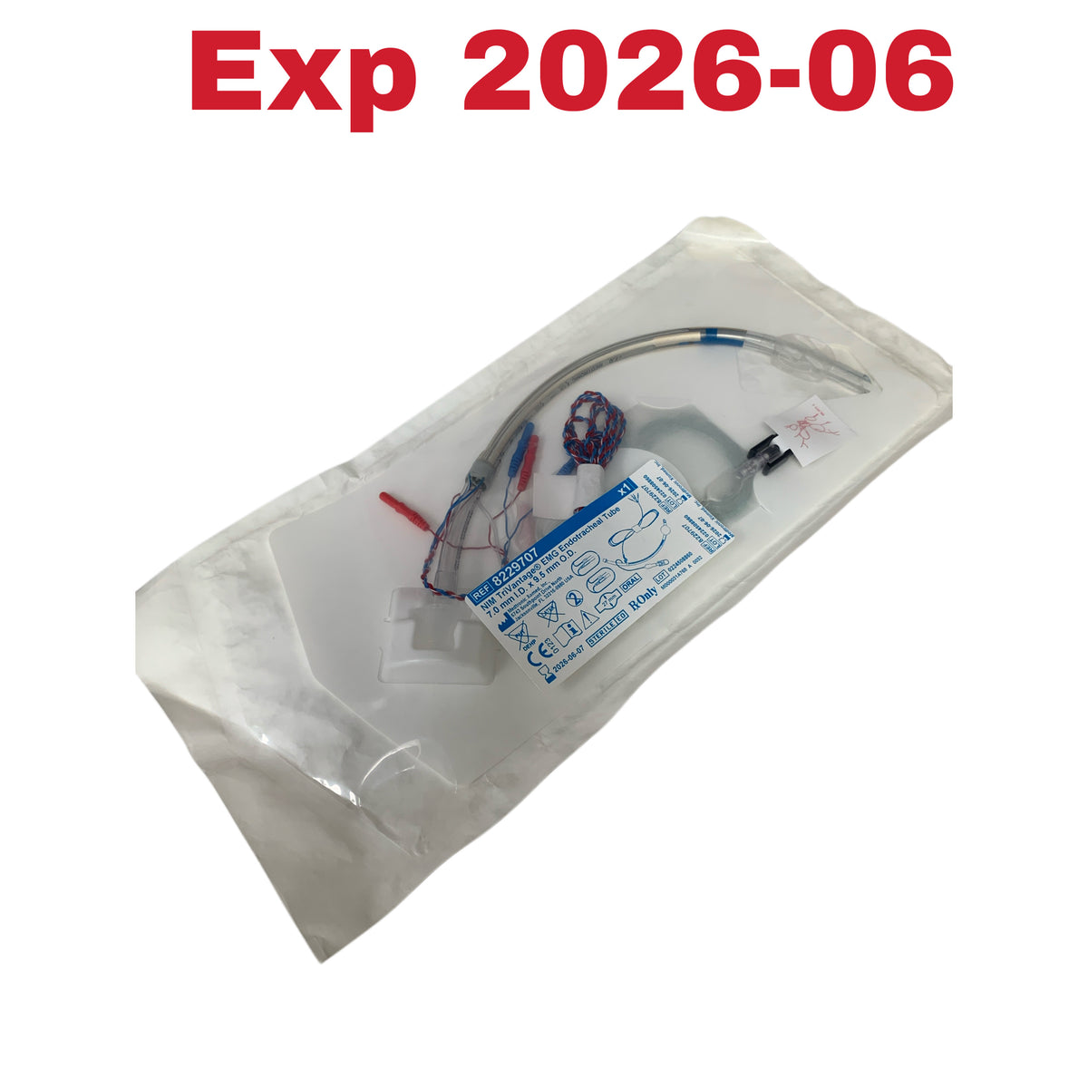 MEDTRONIC 8229707 NIM TriVantage EMG Endotracheal Tube 7 0 mm ID x 9 5 mm OD Exp 2026 06