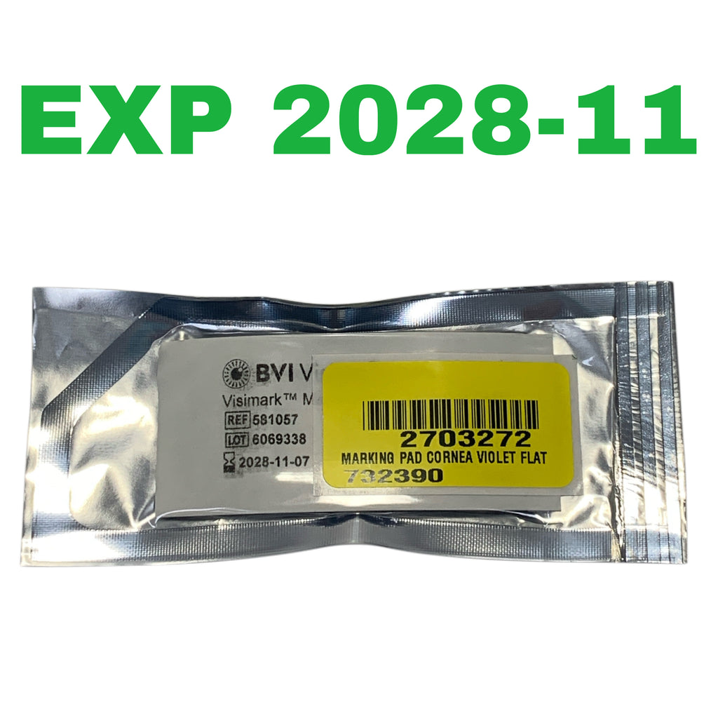 BVI BEAVER VISITEC REF 581057 Visimark Corneal Marking Pad Gentian Violet, EXP.2028/11