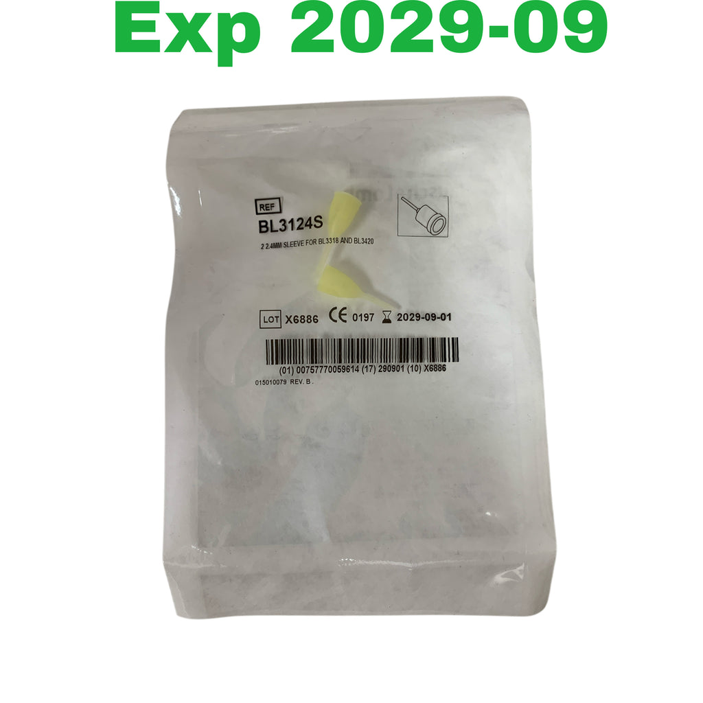 BAUSCH & LOMB REF BL3124S 2 2.4mm Sleeve for BL3318 and BL3420, Exp.2029/09