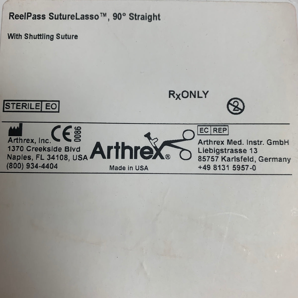 ARTHREX AR-6069-90 ReelPass SutureLasso 90° Straight, EXP 2020-01