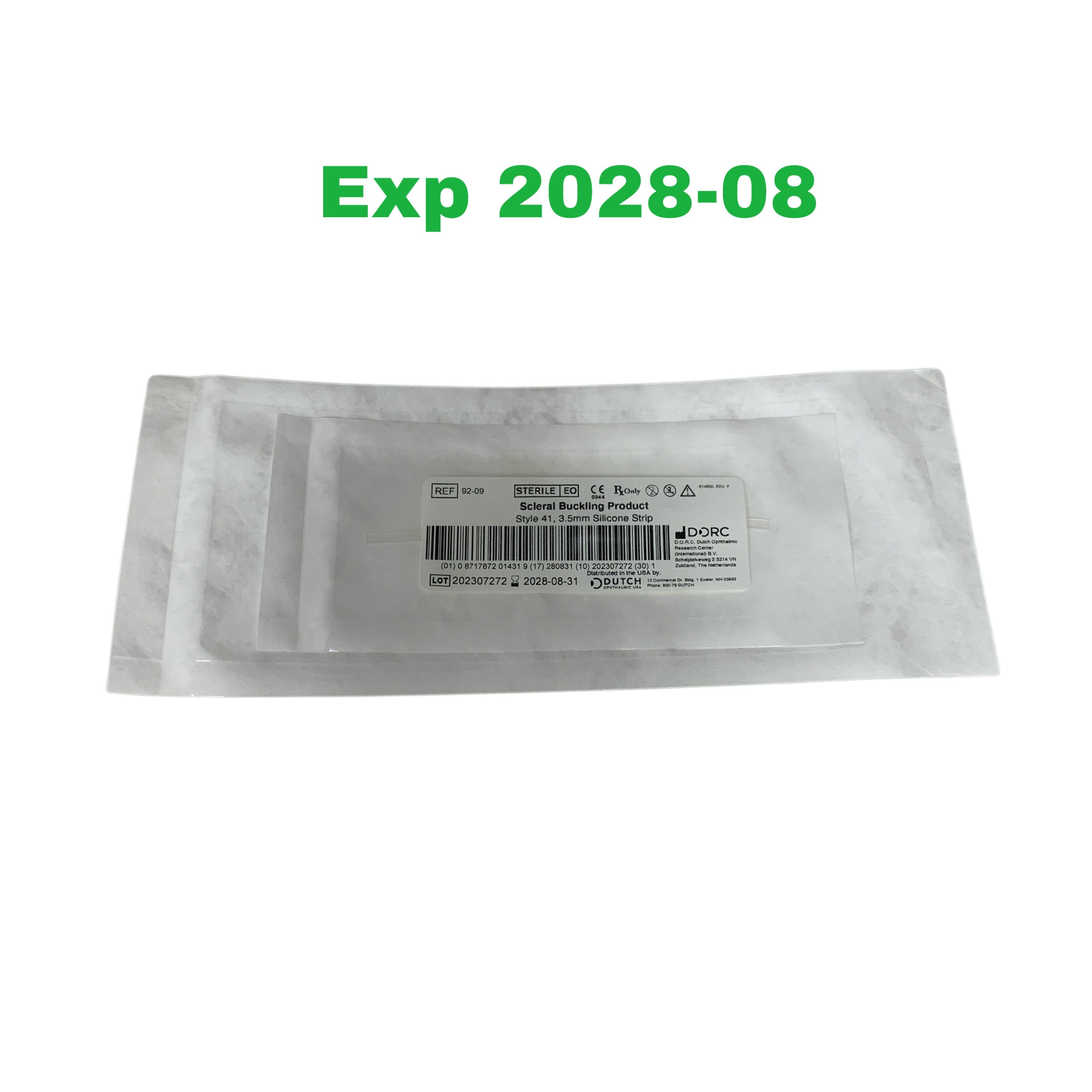 DORC REF 92-09 Scleral Buckling Product Style 41 3.5mm Silicone Strip, Exp.2028/08