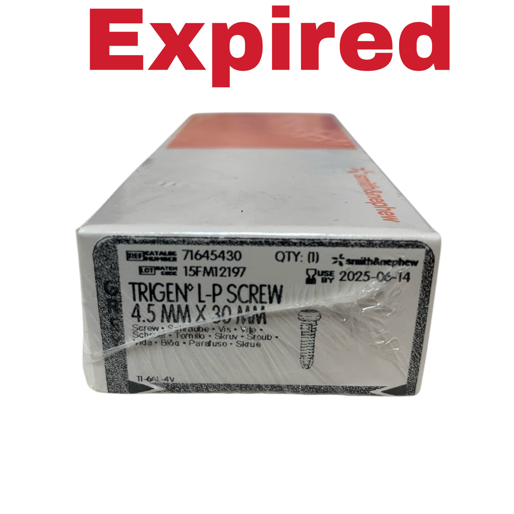 SMITH & NEPHEW 71645430 TRIGEN L-P Screw 4.5 mm x 30 mm Exp 2025 06