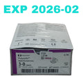 COVIDIEN REF LL-102 Polysorb Braided Absorbable Suture 3-0 Undyed 60" Box of 24, Exp.2026/02