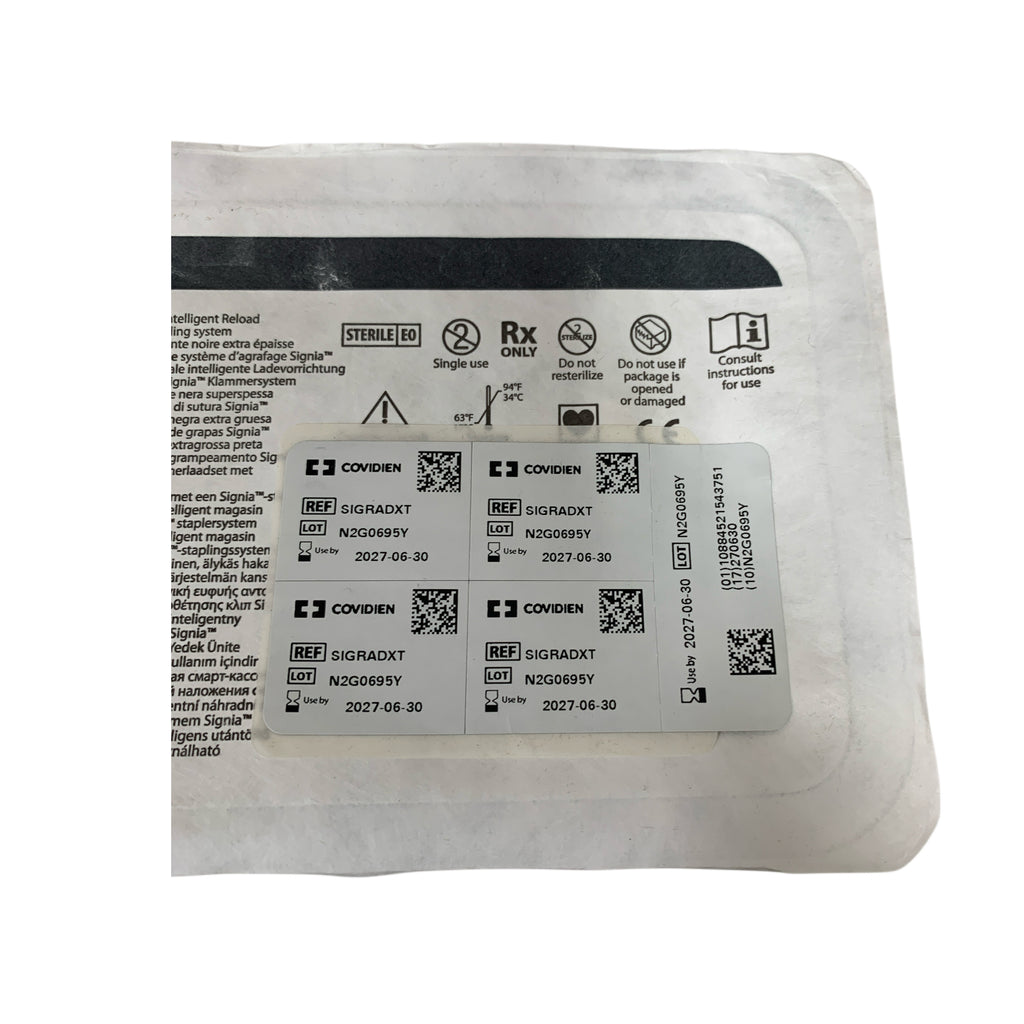 COVIDIEN REF SIGRADXT Tri-Staple 2.0 Black Radial Intelligent Reload Extra Thick For Signia Stapling System, Exp.2027/06