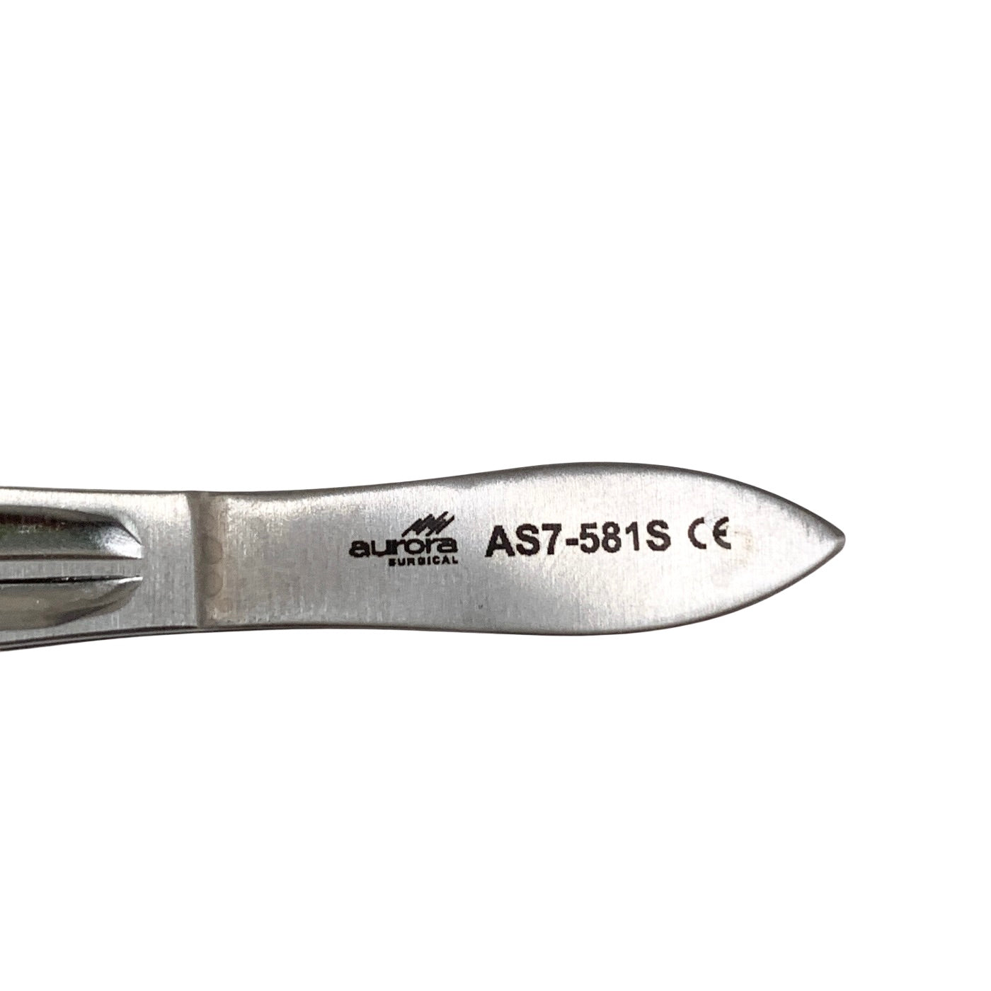 AURORA REF AS7-581S Scleral Plug Forceps, Stainless