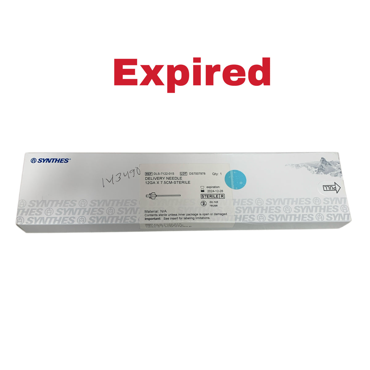 SYNTHES DLS-7122-01S DELIVERY NEEDLE 12GA X 7.5CM EXP 2024 12