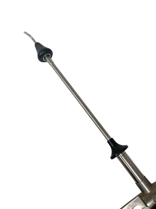 AESCULAP REF ER876, Irrigation Cannula, with two interchangeable cones, 350 mm (13 3/4"), curved