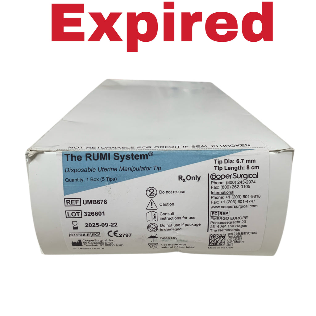 COOPER SURGICAL REF UMB678 The RUMI System Disposable Uterine Manipulator Tip Box of 5, Exp.2025/09
