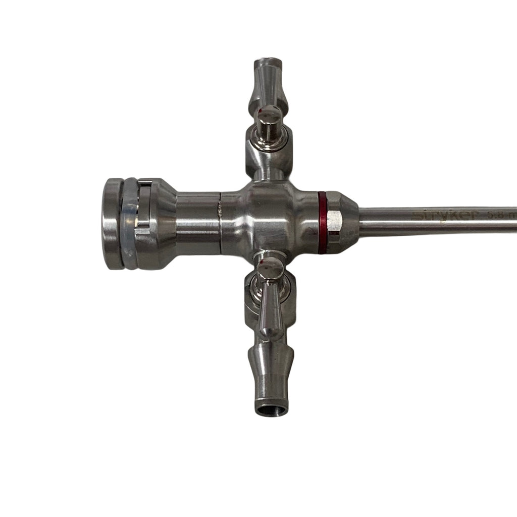 STRYKER 0747031560 Speed Lock Cannula 2 Fixed Stopcocks Arthroscopy 5.8mm