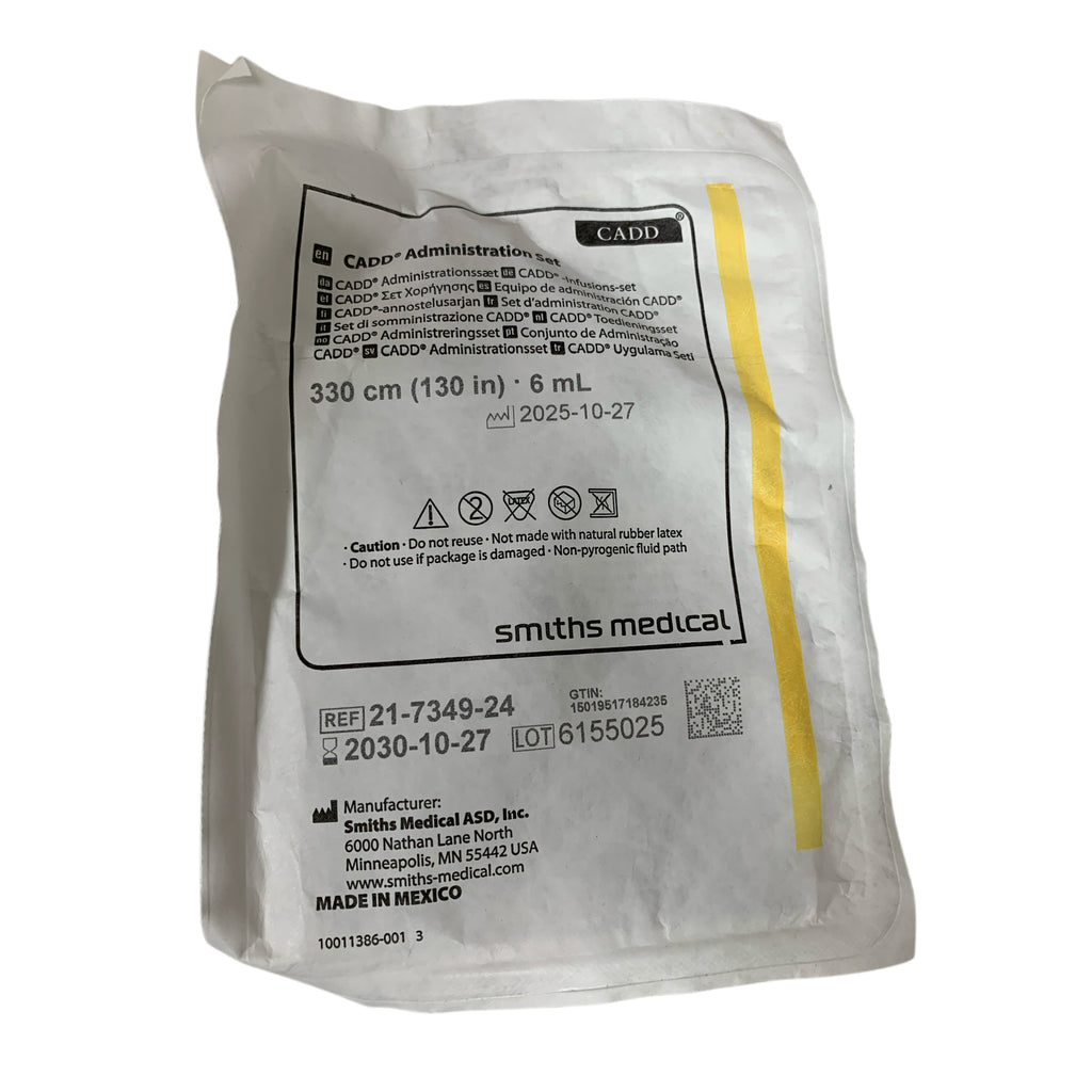 SMITHS MEDICAL 21-7349-24 CADD Administration Set 330cm 130in 6mL Exp 2030 10