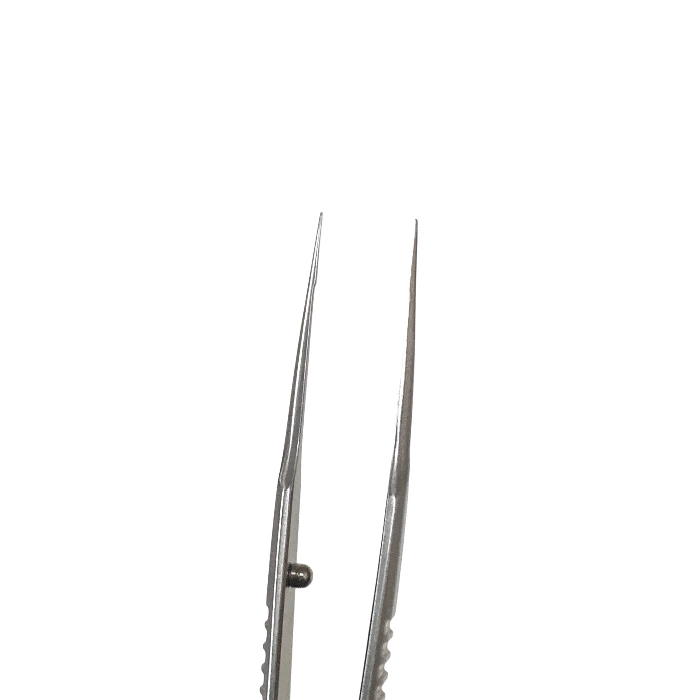 AMBLER REF 2446E, McPherson tying forceps 3 3/8'',straight shafts, 4.0mm tying platforms, narrow serrated flat handle