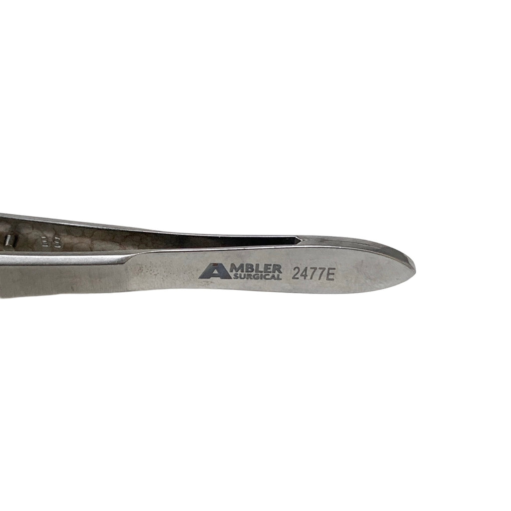 AMBLER REF 2477E Nugent utility forceps 4 1/4'',angled 45º jaws, 10.0mm long smooth tips, narrow handle