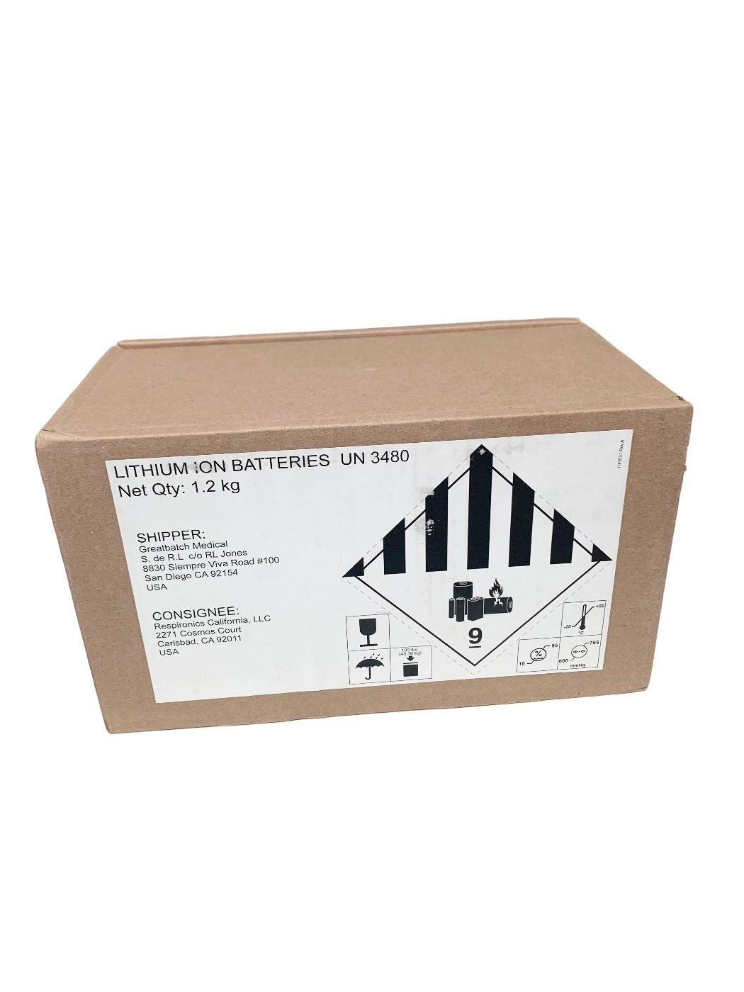 PHILIPS REF 1076374 (1058272) Respironics V60 Ventilator Battery 14.4V 11.0Ah 163Wh